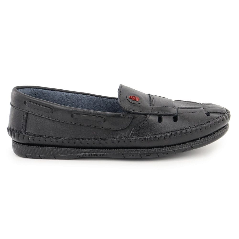Mocassim Masculino Couro Preto Casual Confortável Qualidade