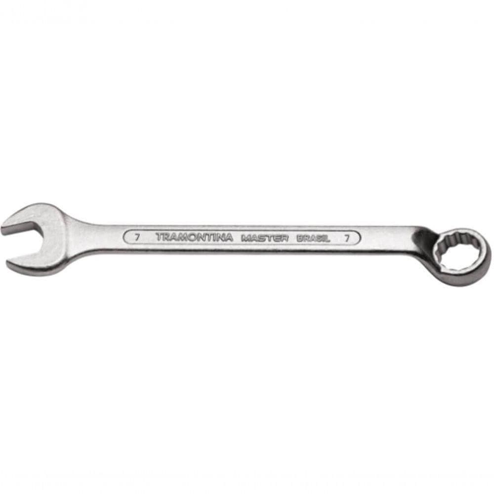 Chave Combinada 7mm Tramontina Master Com Pescoço Corpo Forjado Em Aço Especial Cromado
