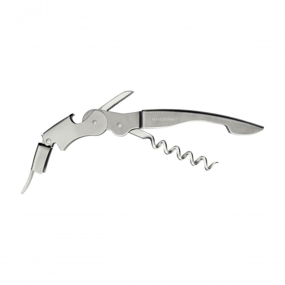 Abridor Com Saca Rolhas Com Abridor Tramontina Harmoniza Em Aço Inox