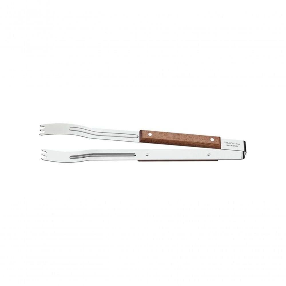 Pegador Para Carne Tramontina Churrasco Com Lâmina Inox E Cabo De Madeira 37cm
