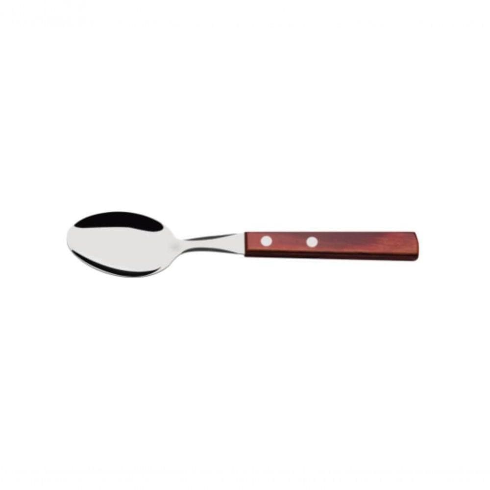 Colher Chá Tramontina Polywood Vermelho Inox