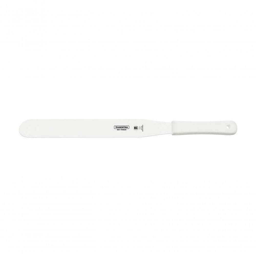 Espátula para Confeiteiro Tramontina Aço Inox Cabo Polipropileno Branco 12