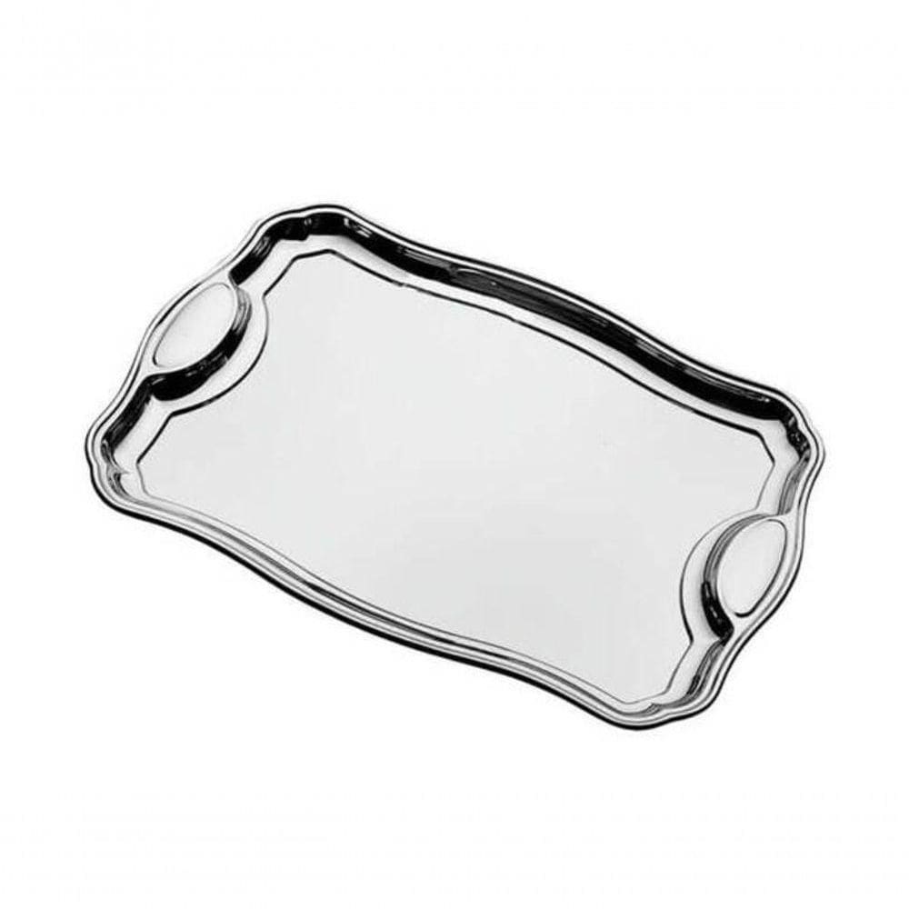 Bandeja Retangular Tramontina Classic 42 X 29cm Em Aço Inox Com Alça
