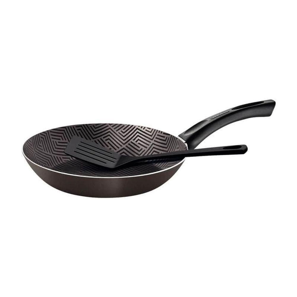 Frigideira Tramontina Paris 24cm Alumínio Antiaderente com Espátula Chumbo