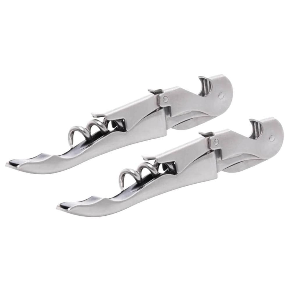 2 Saca Rolhas Inox para Vinho 11cm 2 Estágios Lyor Profissio