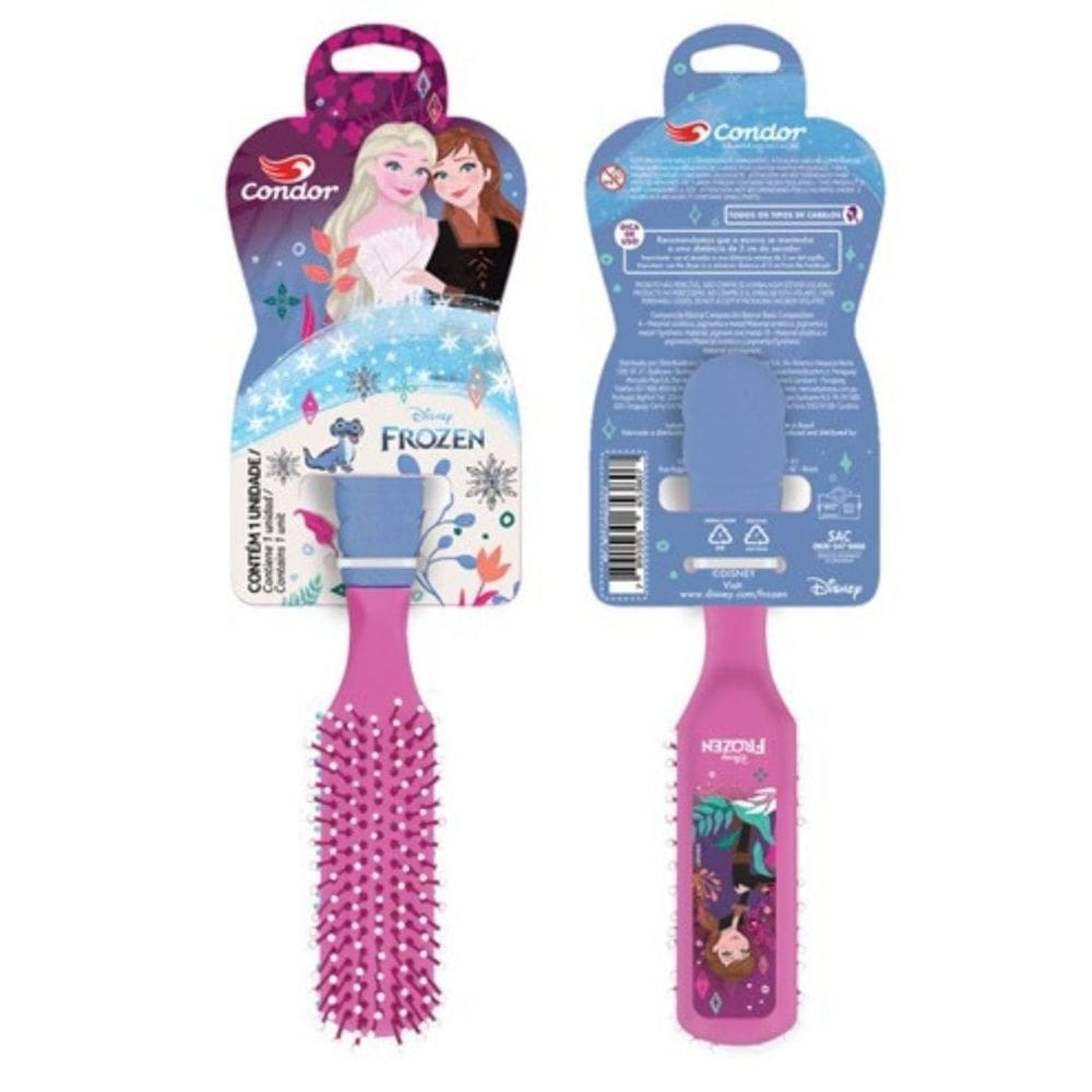Escova para Cabelo Frozen II  Condor - Retangular 9877