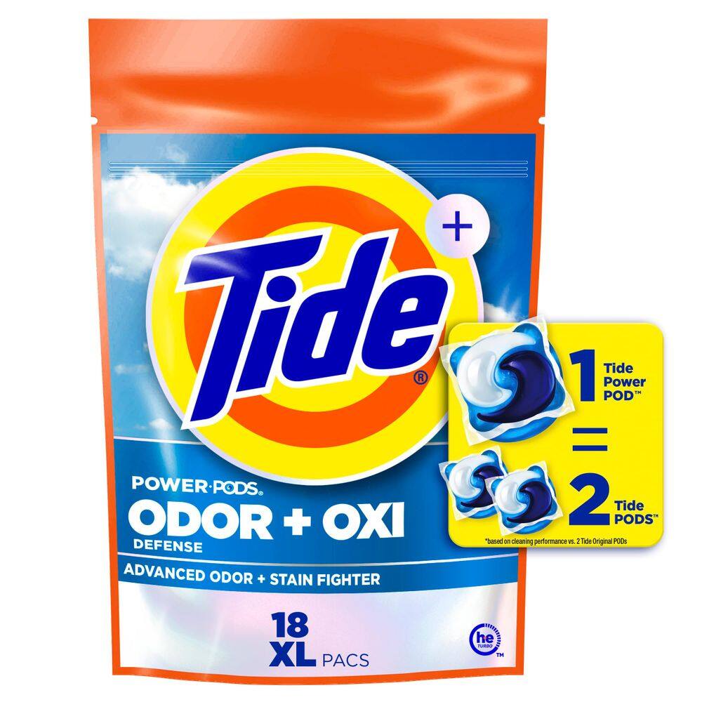 Detergente para roupa Tide Ultra OXI Power PODS 18 pacotes