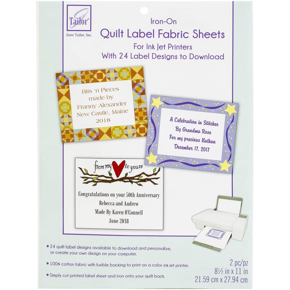 Lençóis de tecido fusíveis Quilt Label June Tailor