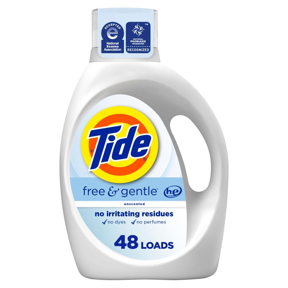 Detergente para roupa Tide Free & Gentle 1.86L 48 Loads HE