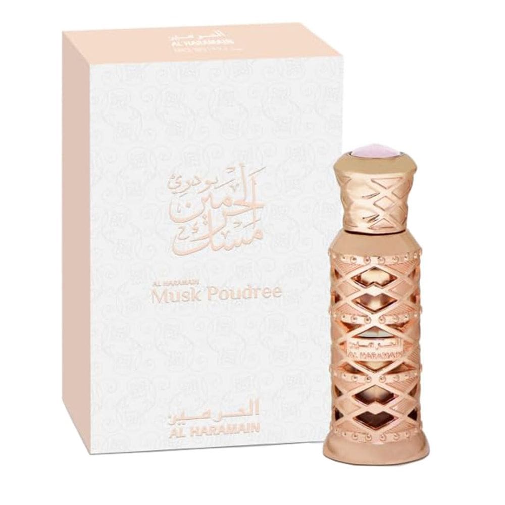 Perfume Al Haramain Musk Poudree, óleo de perfume, 12 ml para unissex