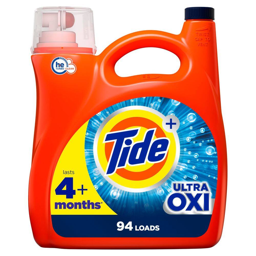 Detergente para roupa Tide Ultra Oxi Liquid 3.9L 94 Loads