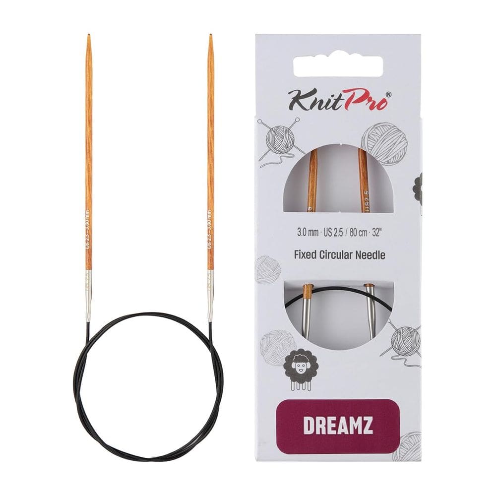 Agulhas circulares fixas KnitPro Dreamz 80cm US 2.5 (3mm)