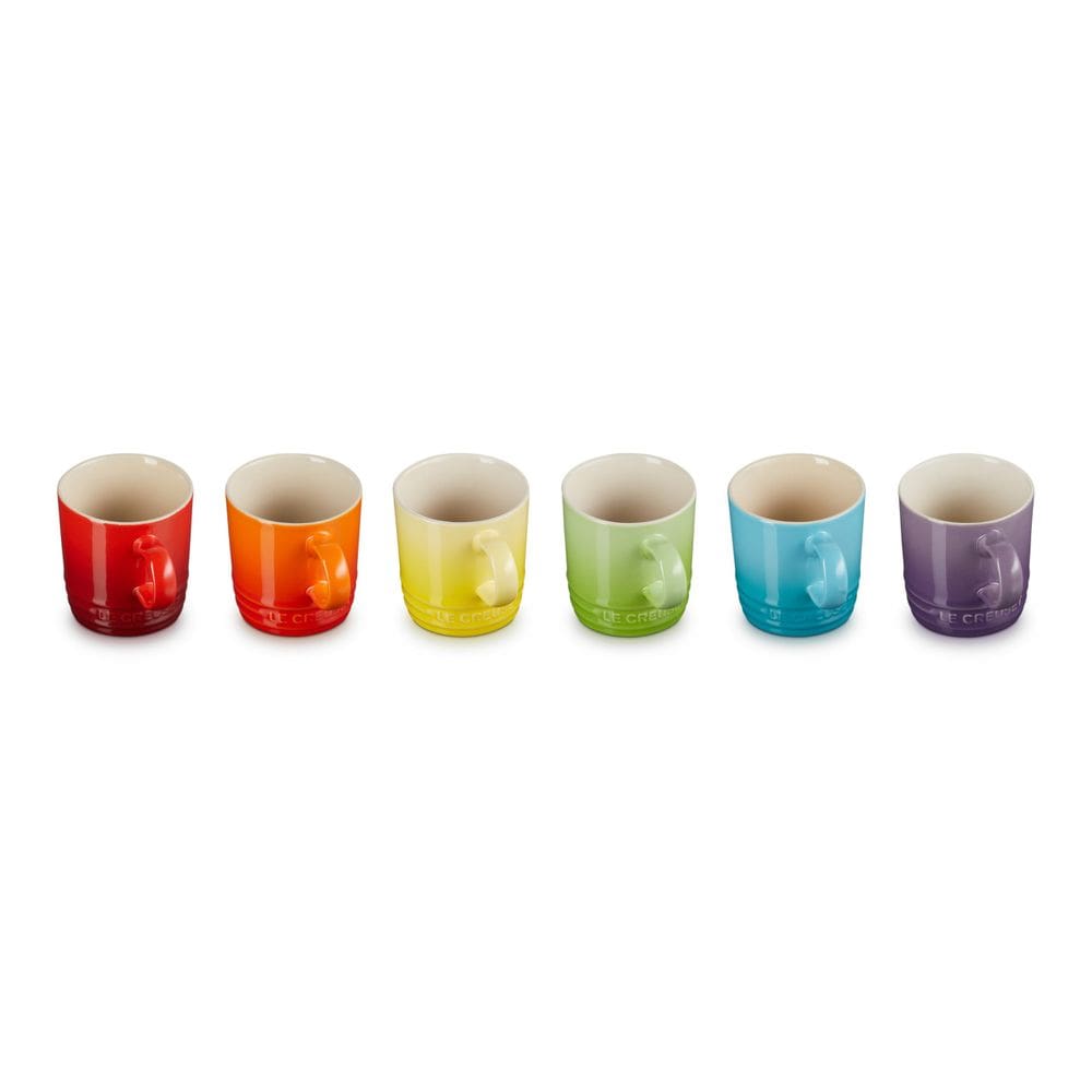Conjunto de canecas de café expresso Le Creuset Rainbow Stoneware 100mL x6