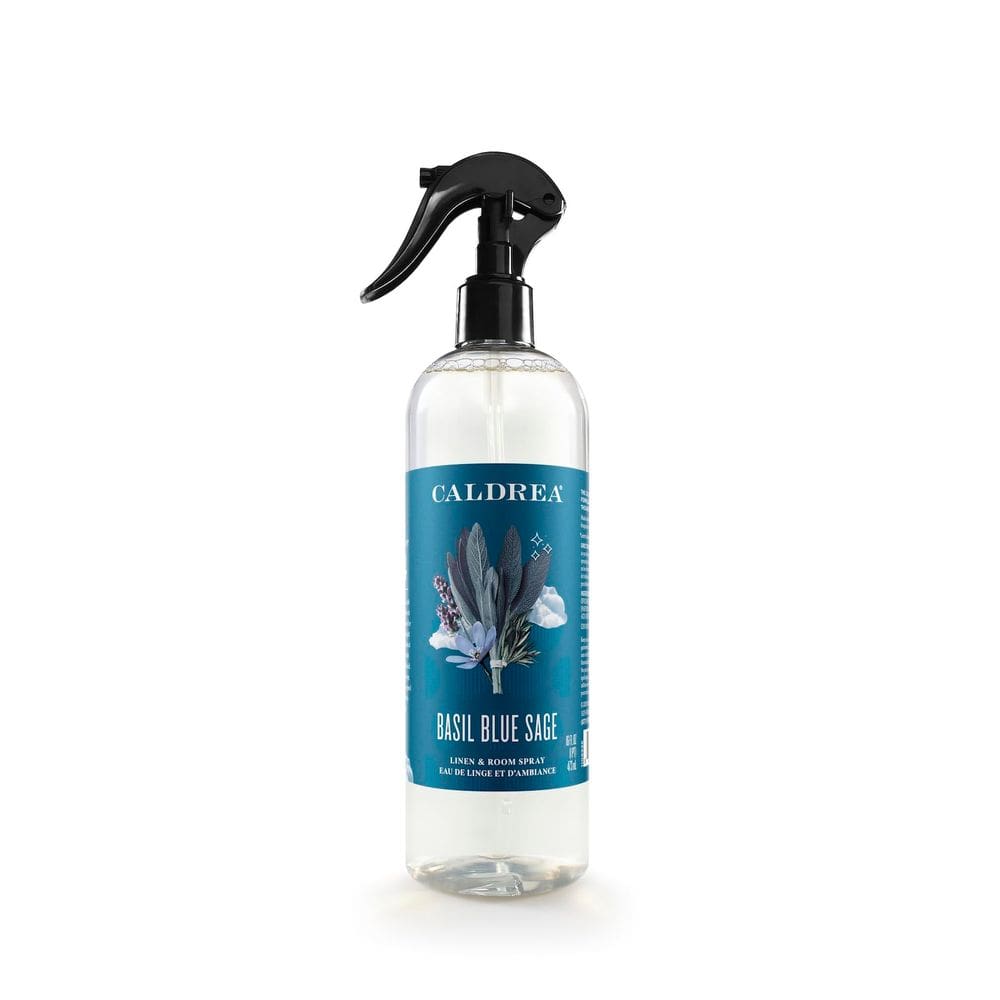 Purificador de ar em spray para roupa de cama e quarto Caldrea Basil Blue Sage 473ml