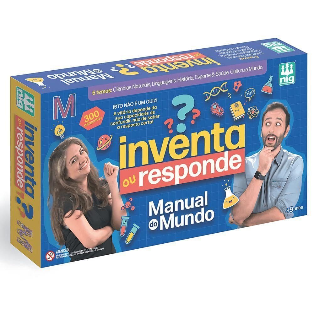 Laboratório Manual Do Mundo - Inventa Ou Responde - Nig Brinquedos