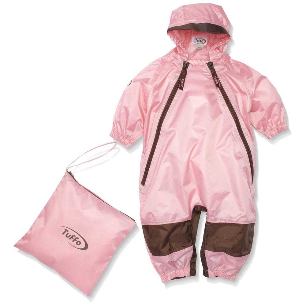 Macacão Tuffo Muddy Buddy Pink para bebês de 12 meses