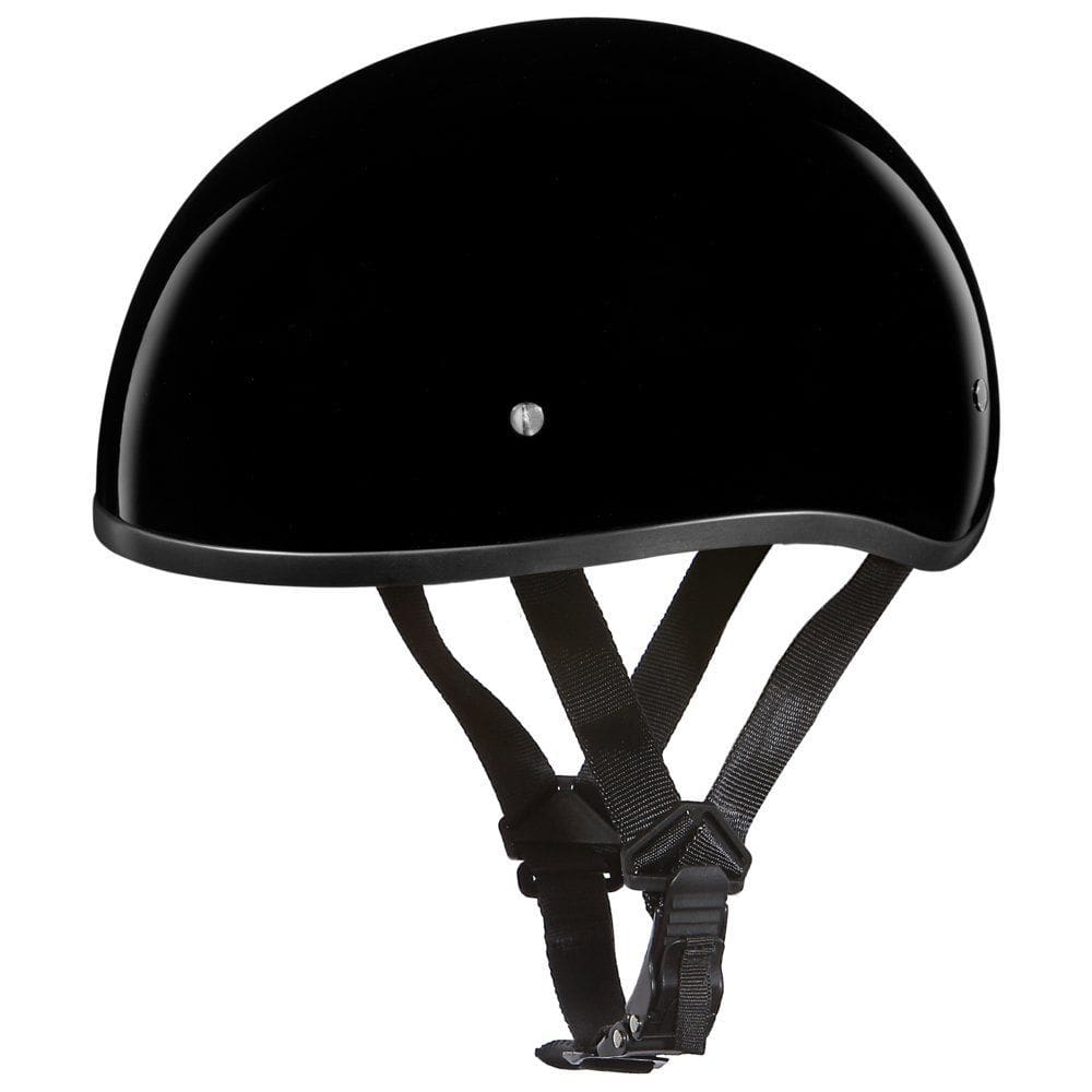 Meio capacete para motocicleta Daytona HELMETS Skull Cap Black