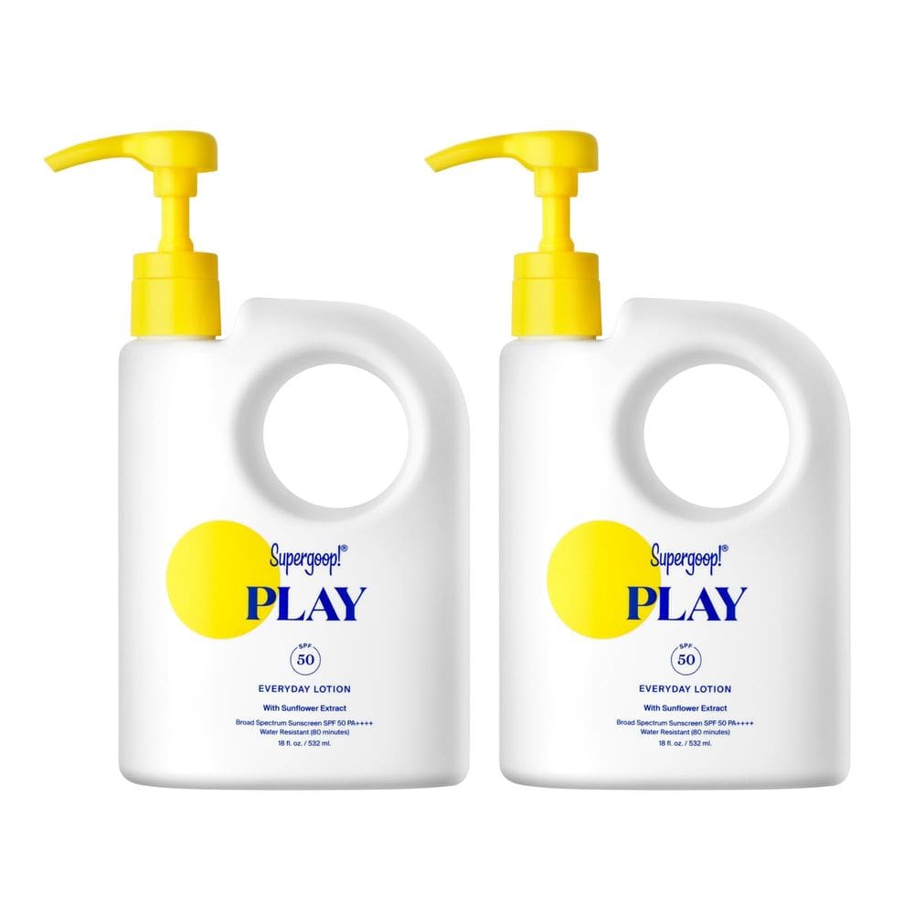 Protetor solar Supergoop! Loção diária PLAY SPF 50 532ml - pacote com 2