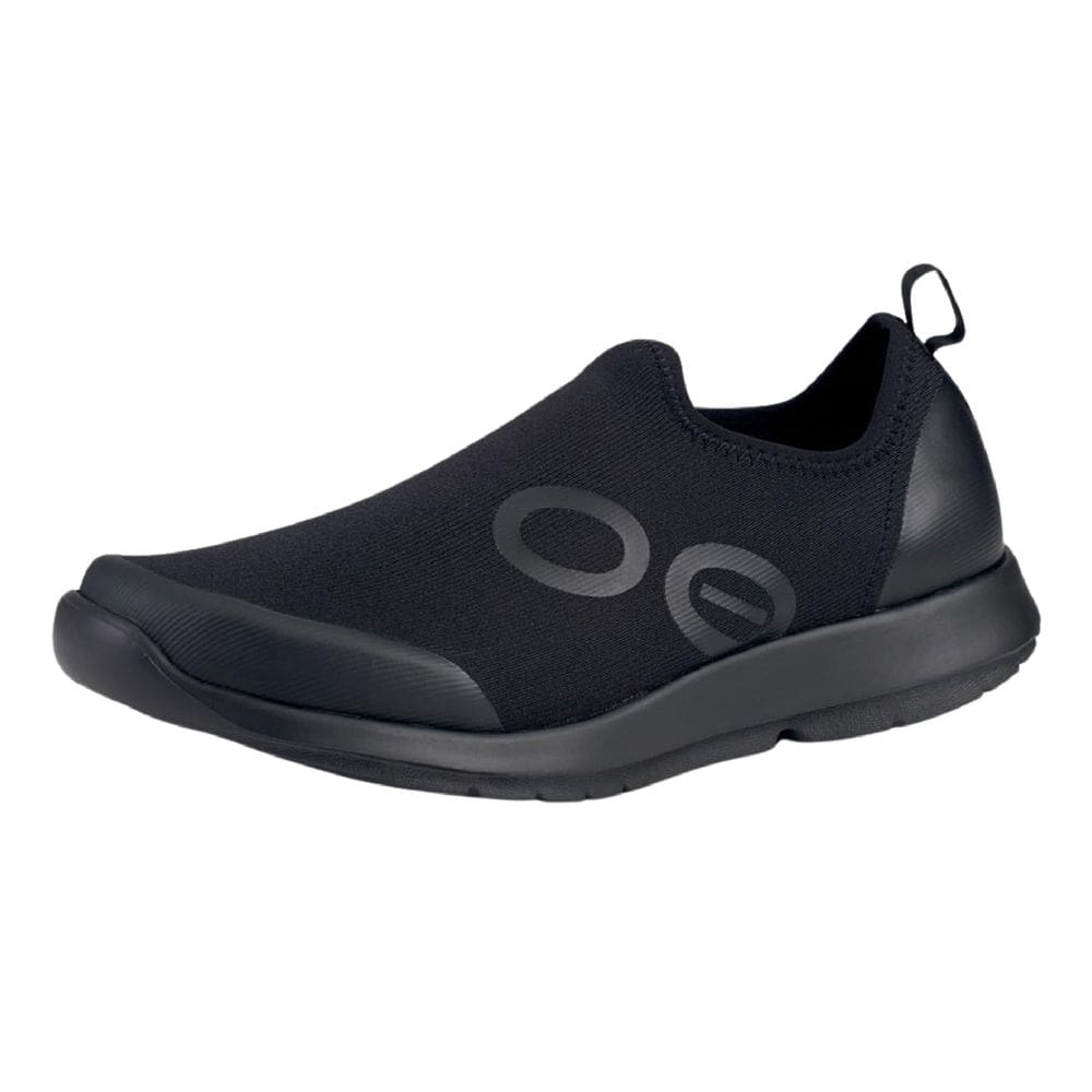 Sapato de recuperação OOFOS oOMG Sport Low Black para homens tamanho 8