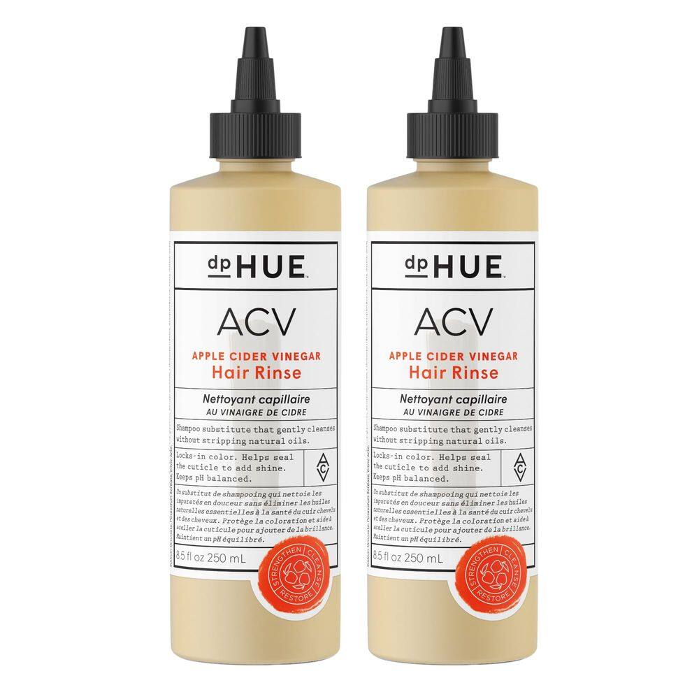 Vinagre de cidra de maçã DPhue para enxágue de cabelo 250 ml x 2 - pacote com 2