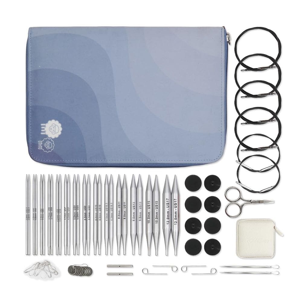 Conjunto de agulhas intercambiáveis KnitPro Nova Grande 13cm (5in)