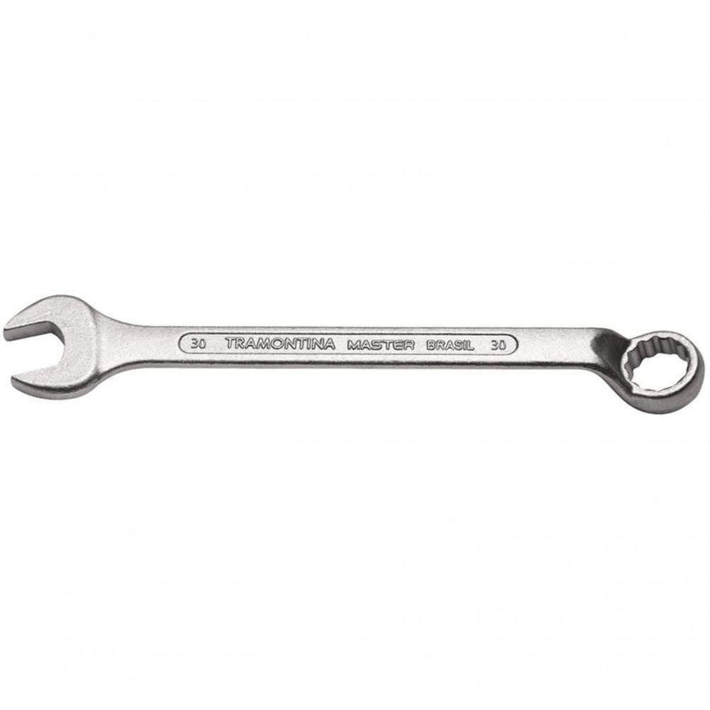 Chave Combinada 30mm Tramontina Master Com Pescoço Corpo Forjado Em Aço Especial Cromado