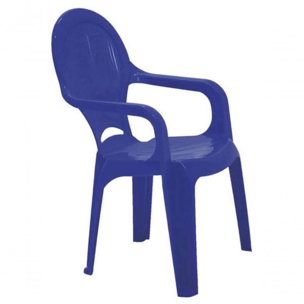 Cadeira Infantil Tramontina Catty Azul Estampado