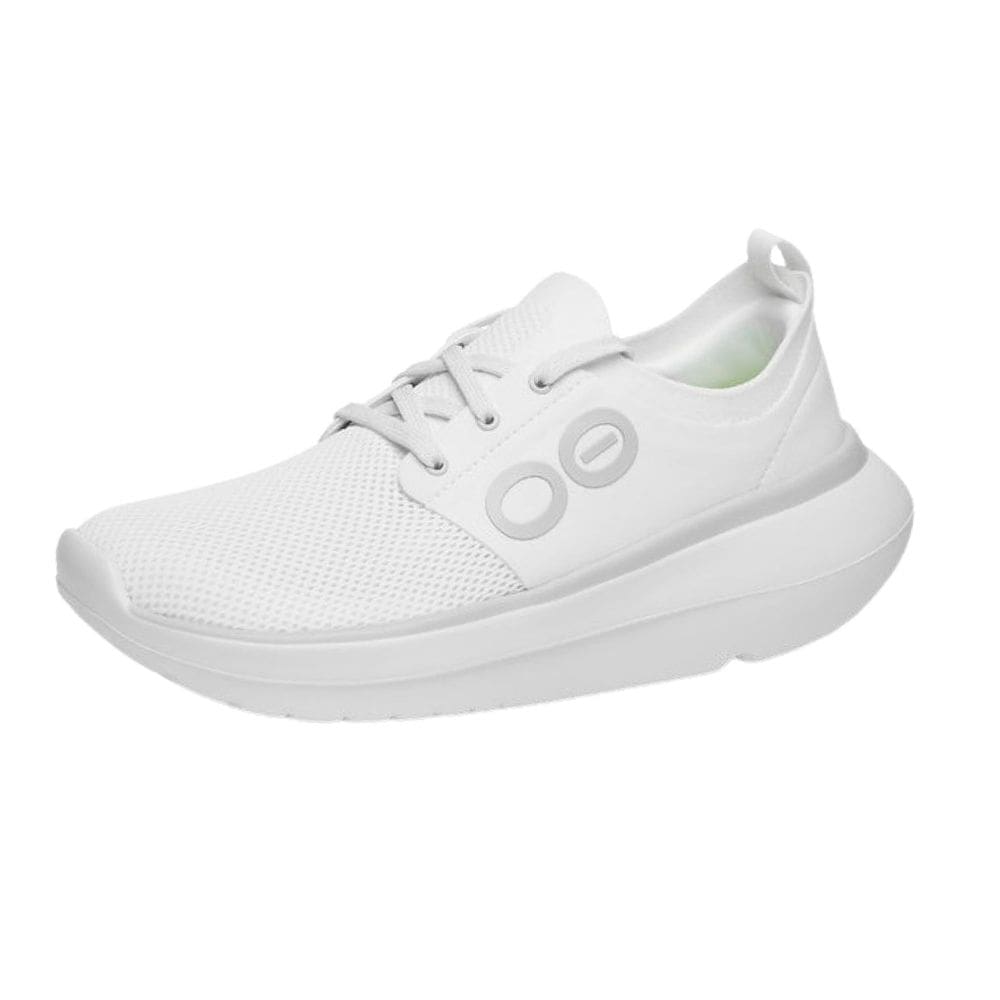 Sapato de recuperação OOFOS Oomy Stride White para mulheres tamanho 8