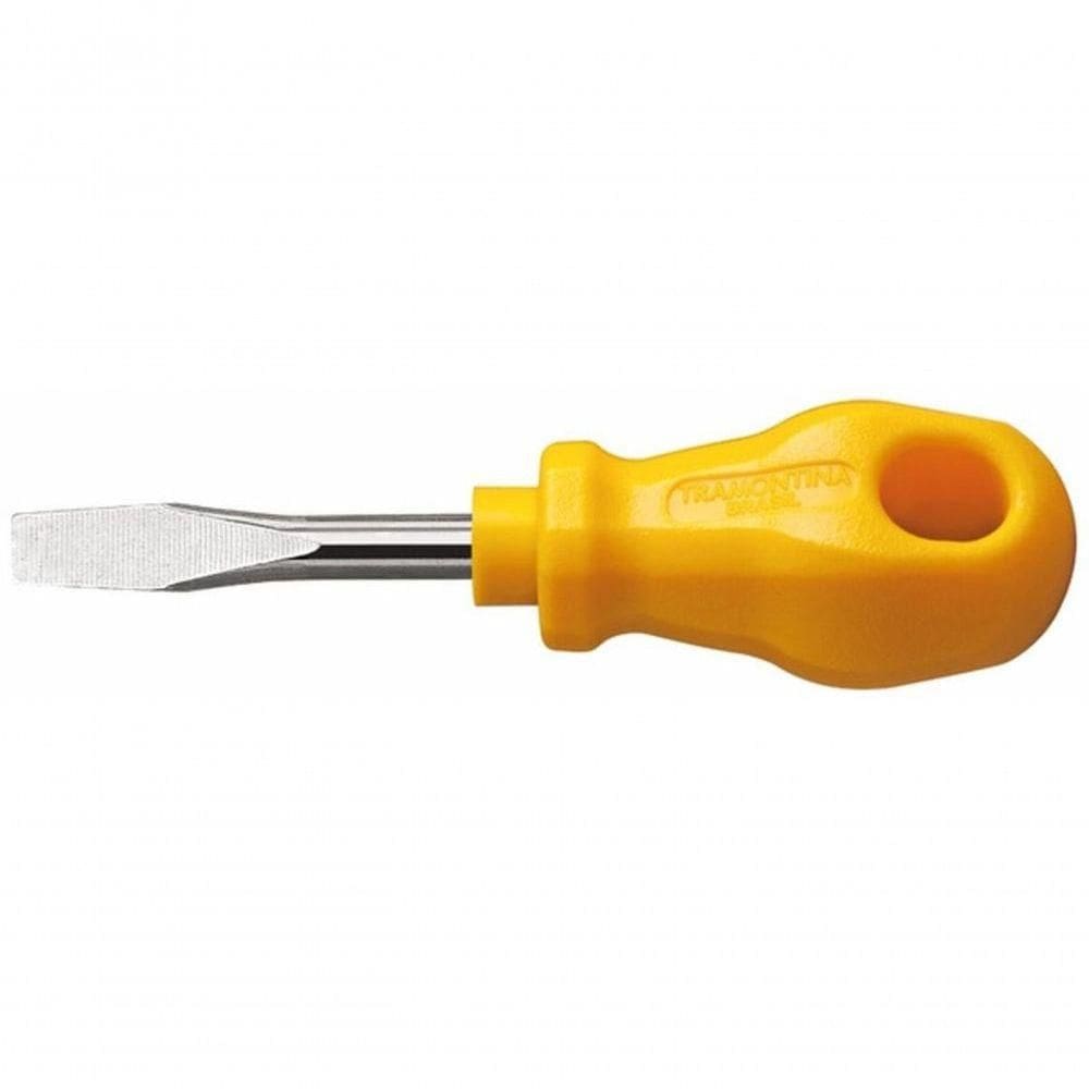 Chave De Fenda Toco Tramontina Master Yellow 3-16x1.1-2” Com Ponta Chata