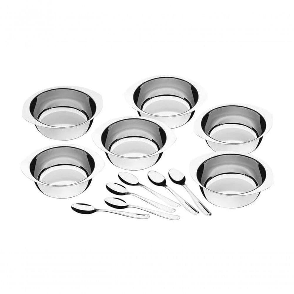 Jogo Para Sobremesa Tramontina Service Aço Inox 12 Peças