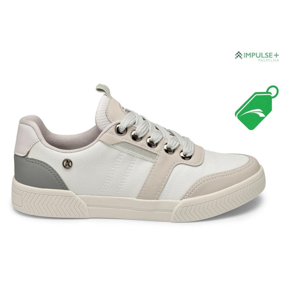 Tênis Feminino Kolosh Casual Branco Versátil Confortável Sola Baixa C3004B - Feminina