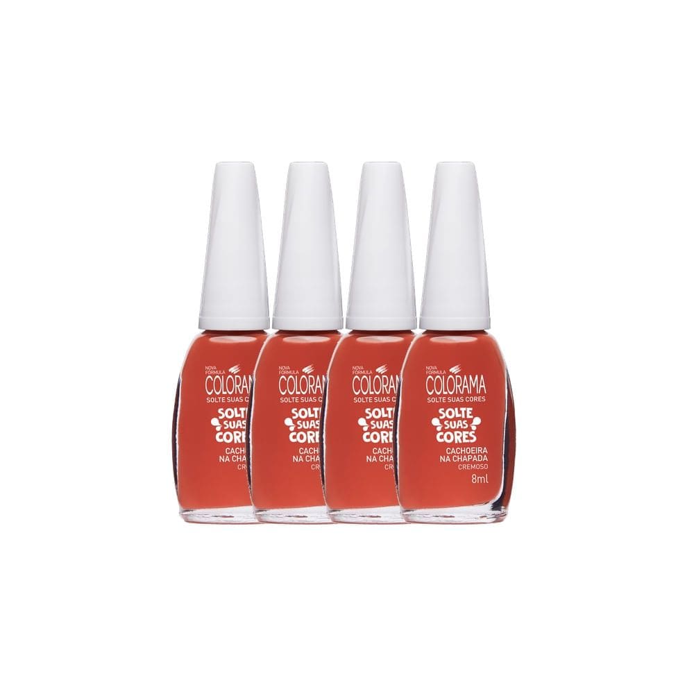 Kit 4 Esmalte Colorama Solte Suas Cores Cachoeira na Chapada 8ml