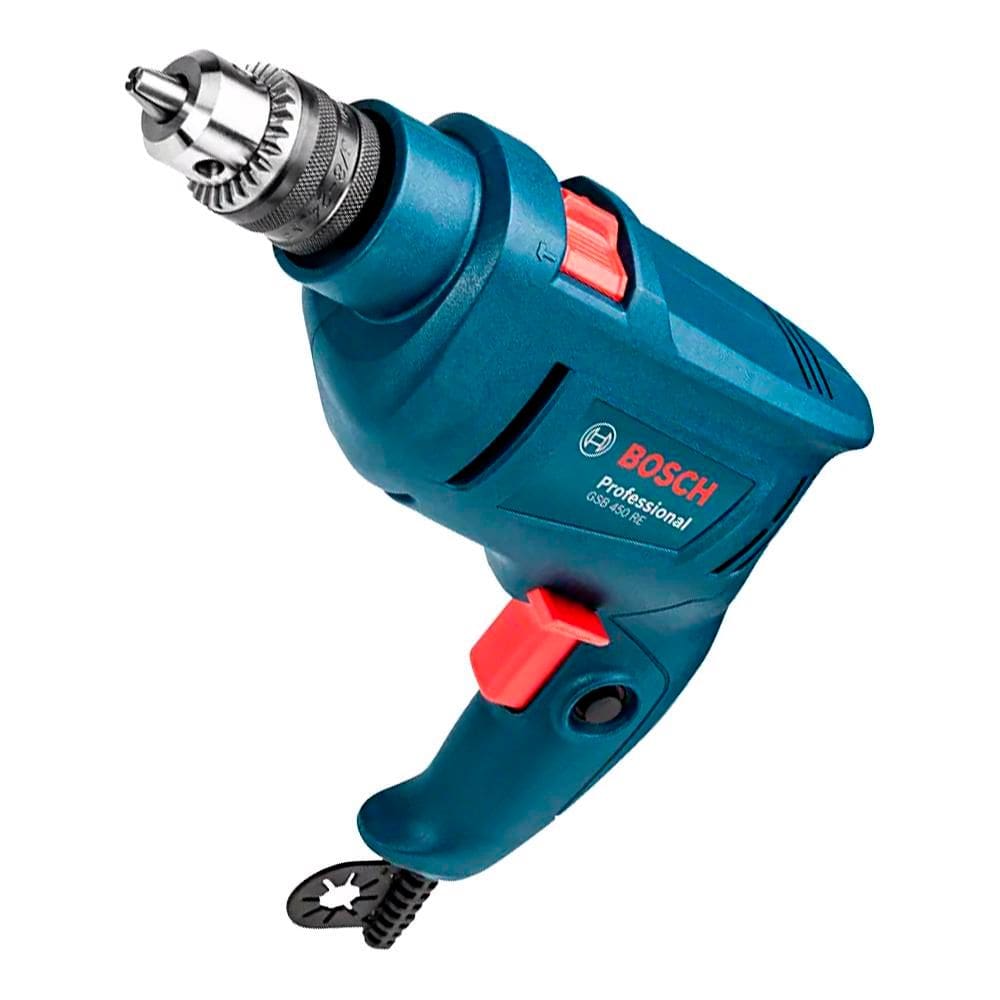 Parafusadeira e Furadeira de Impacto Profissional 127V com 3 Brocas - Bosch GSB 450RE