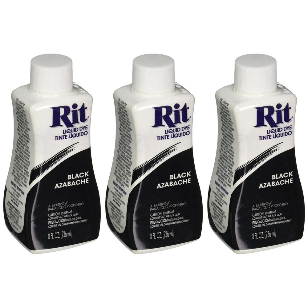 Fabric Dye Rit Liquid Black, 240 ml, pacote com 3
