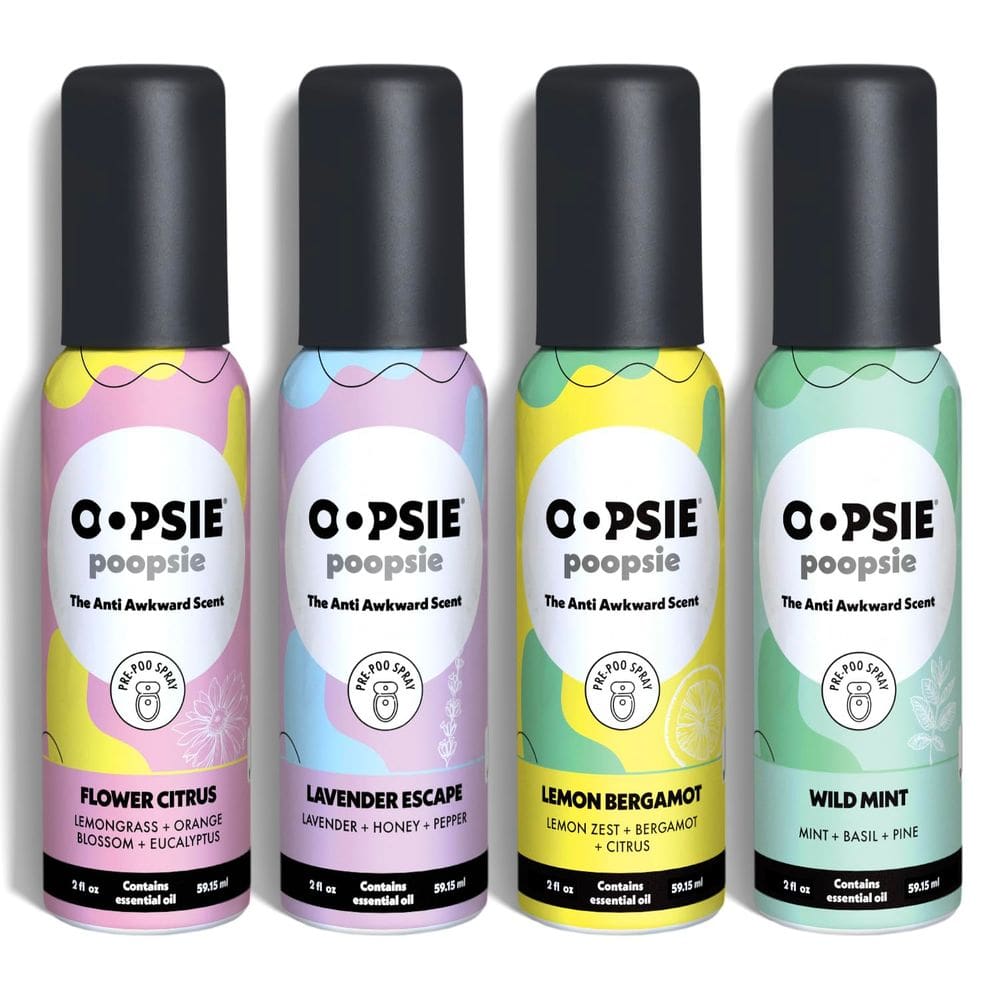 Spray de toalete OOPSIE POOPSIE 60mL 4 aromas, cítricos, lavanda, hortelã