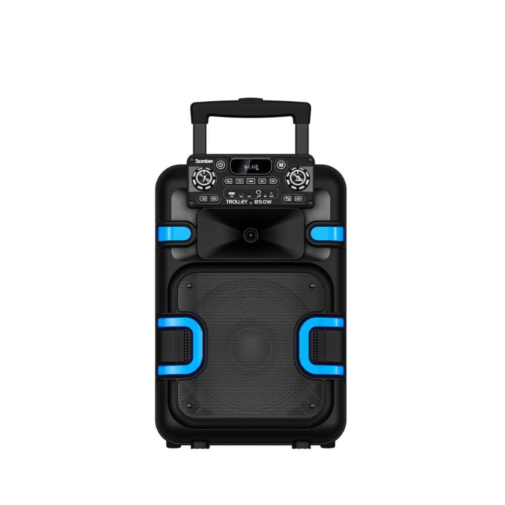 Caixa de Som Amplificada Bluetooth 850W Bomber Trolley 850 preta TWS