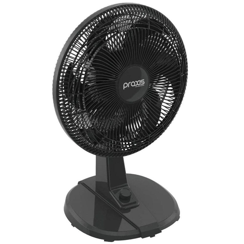 Ventilador De Mesa VENT42PT 6 Pás 3 Velocidades Praxis Preto 110V