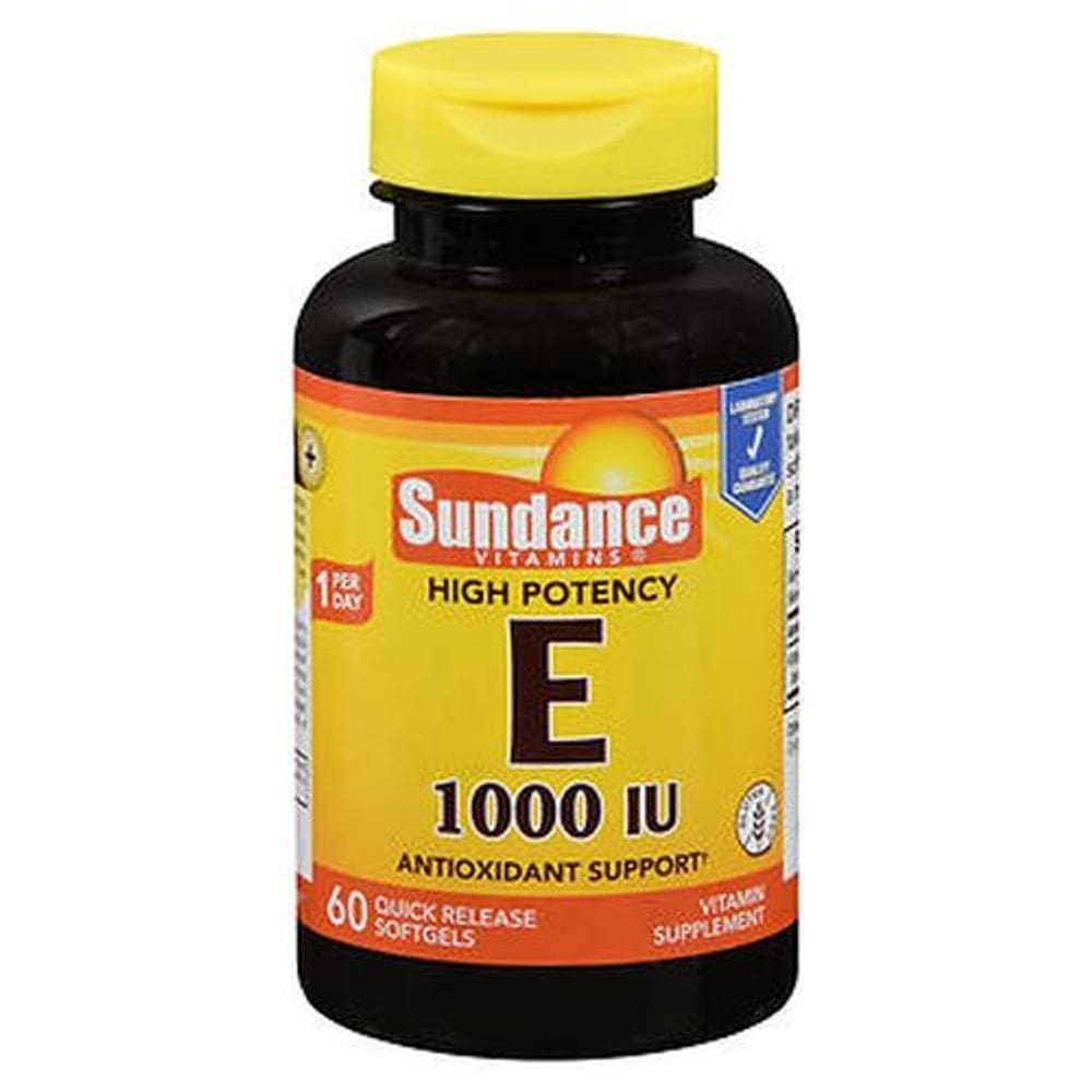 Sundance Vitaminas Alta Potência E Vitamina Quick Liberam Softgels 60 Caps por Sundance