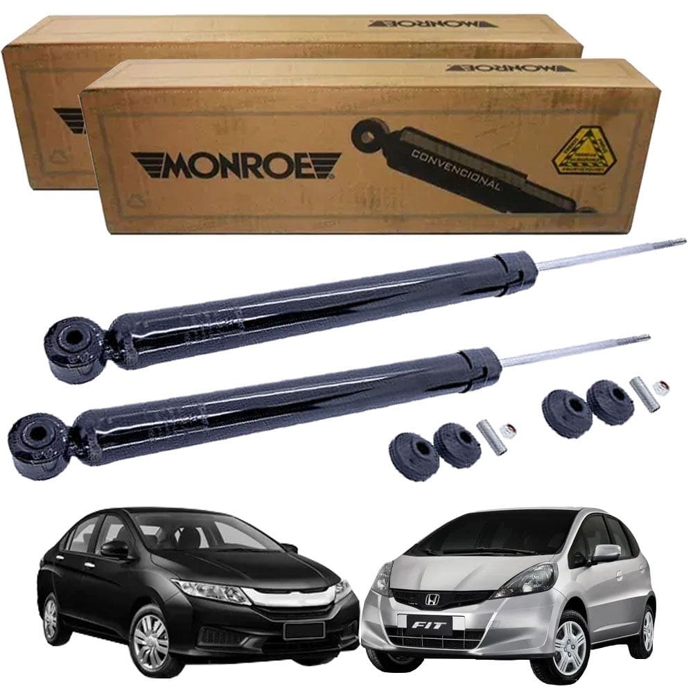 Par Amortecedor Traseiro Honda City Fit 2014 2015 2016 2017