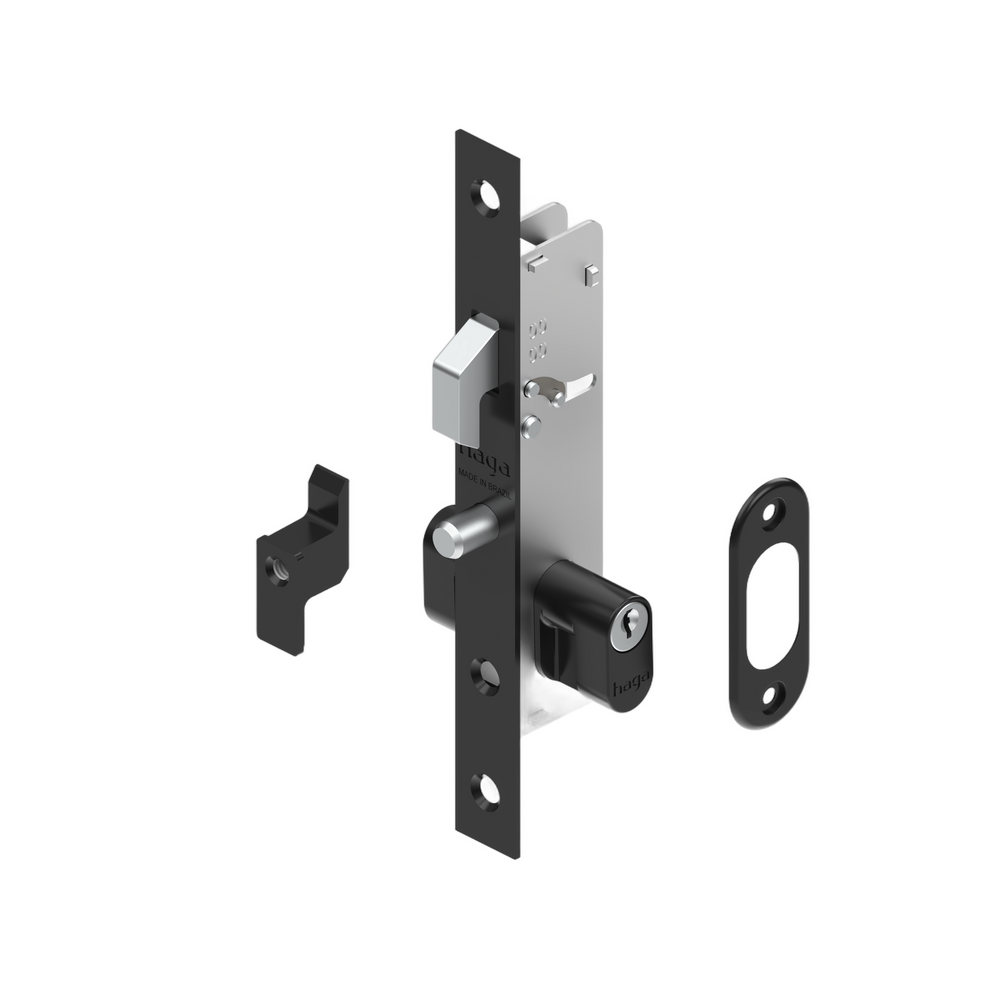 Fechadura HAGA - Suprema  C/ ContraTrinco - Externa - 26131B