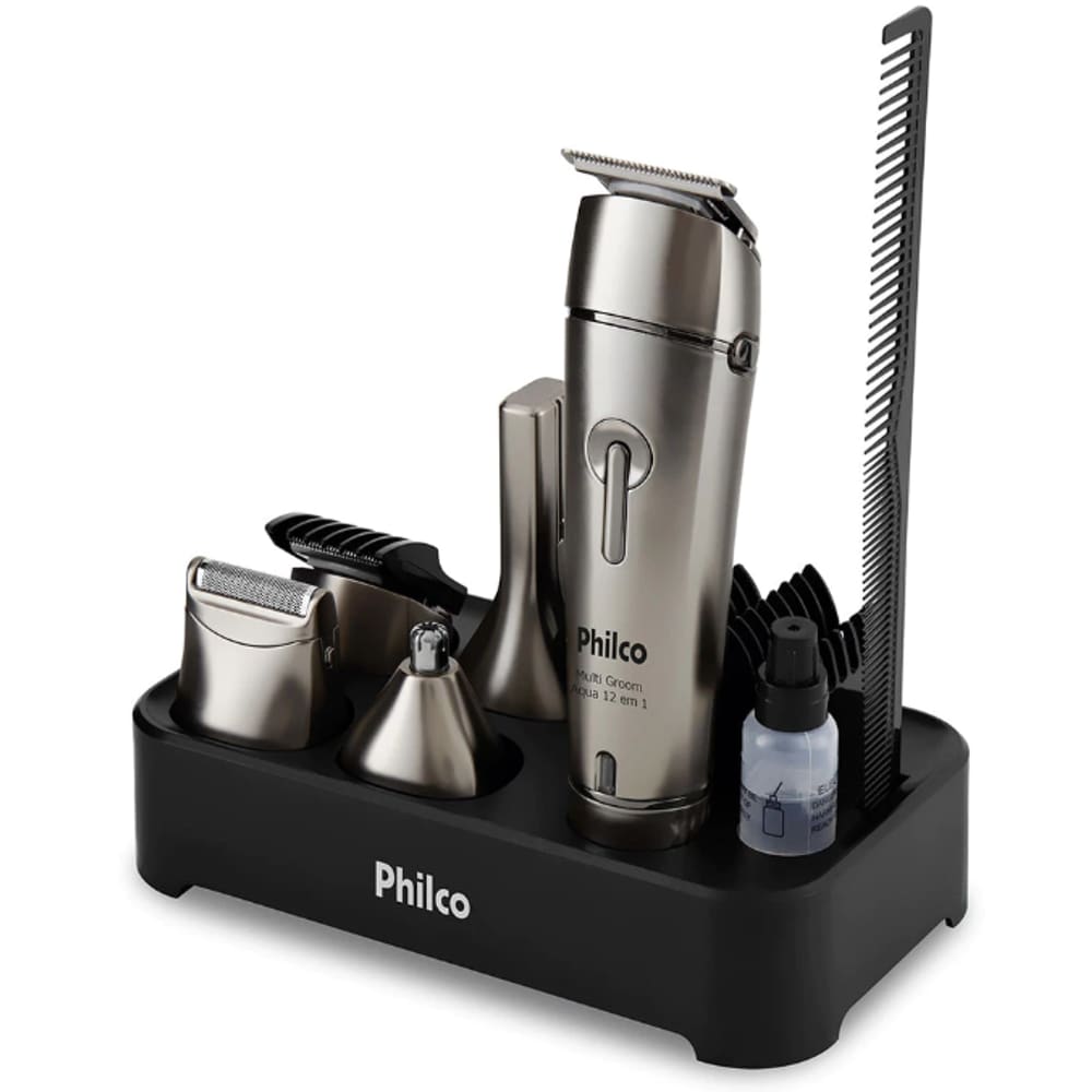 Aparador De Pelos Philco Platinum Bivolt 3W A Prova De Agua