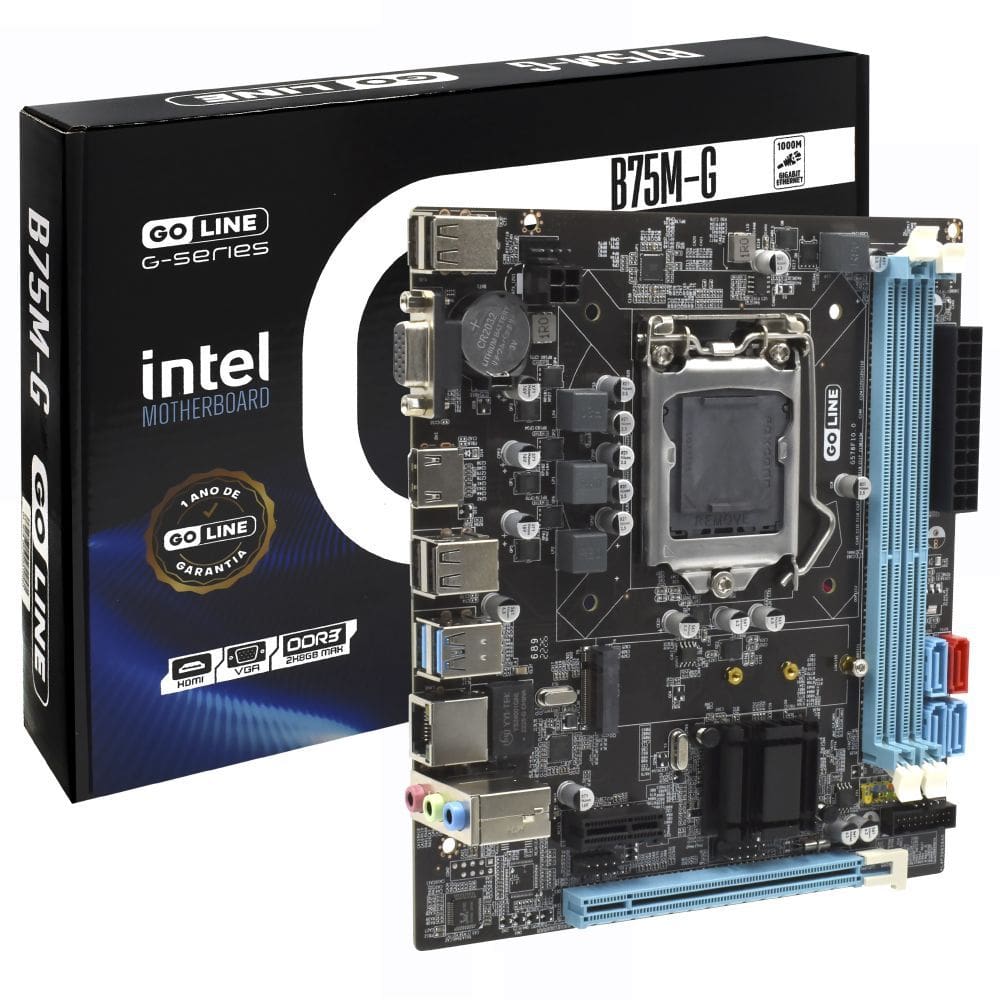 Placa Mãe Goline B75m-g / Chipset B75 / Lga1155 / 2xddr3