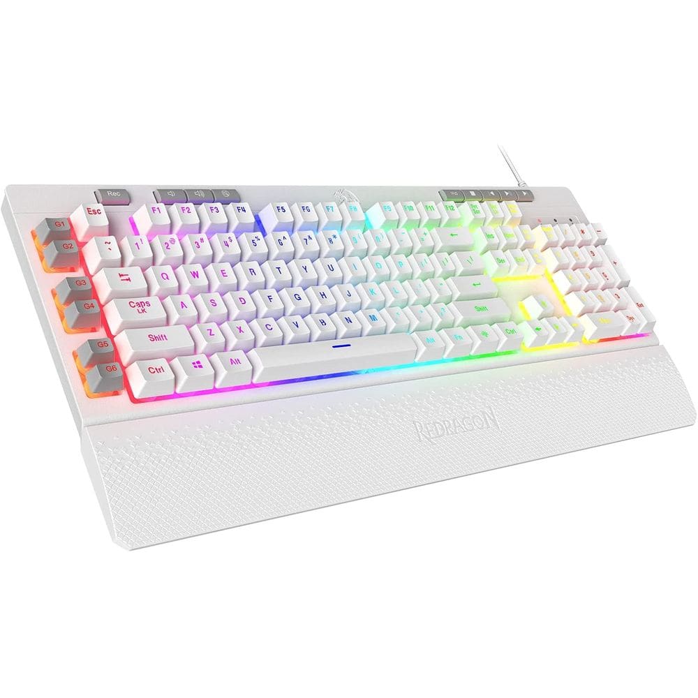 Teclado Gamer Redragon Shiva K512 Rgb Switch Membrana Branco