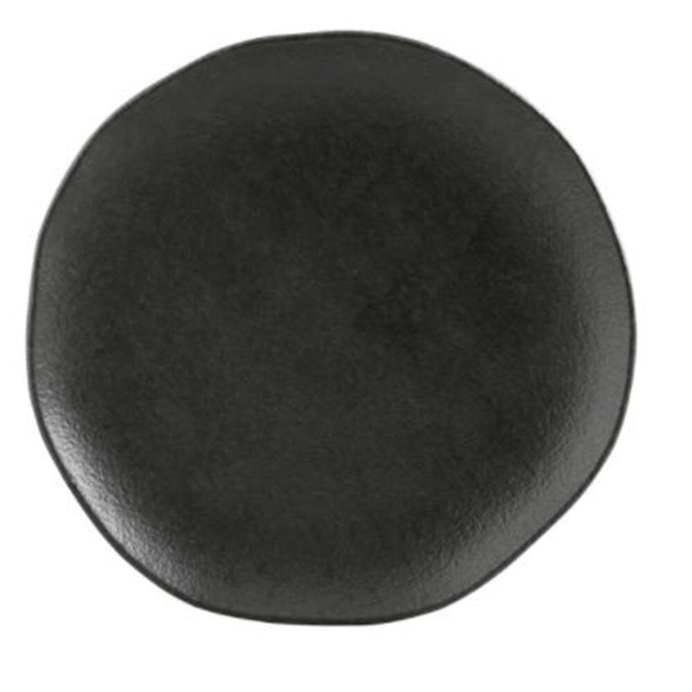 Conjunto com 6 pratos de sobremesa orgânico Carbon 19,4 cm Porto Brasil