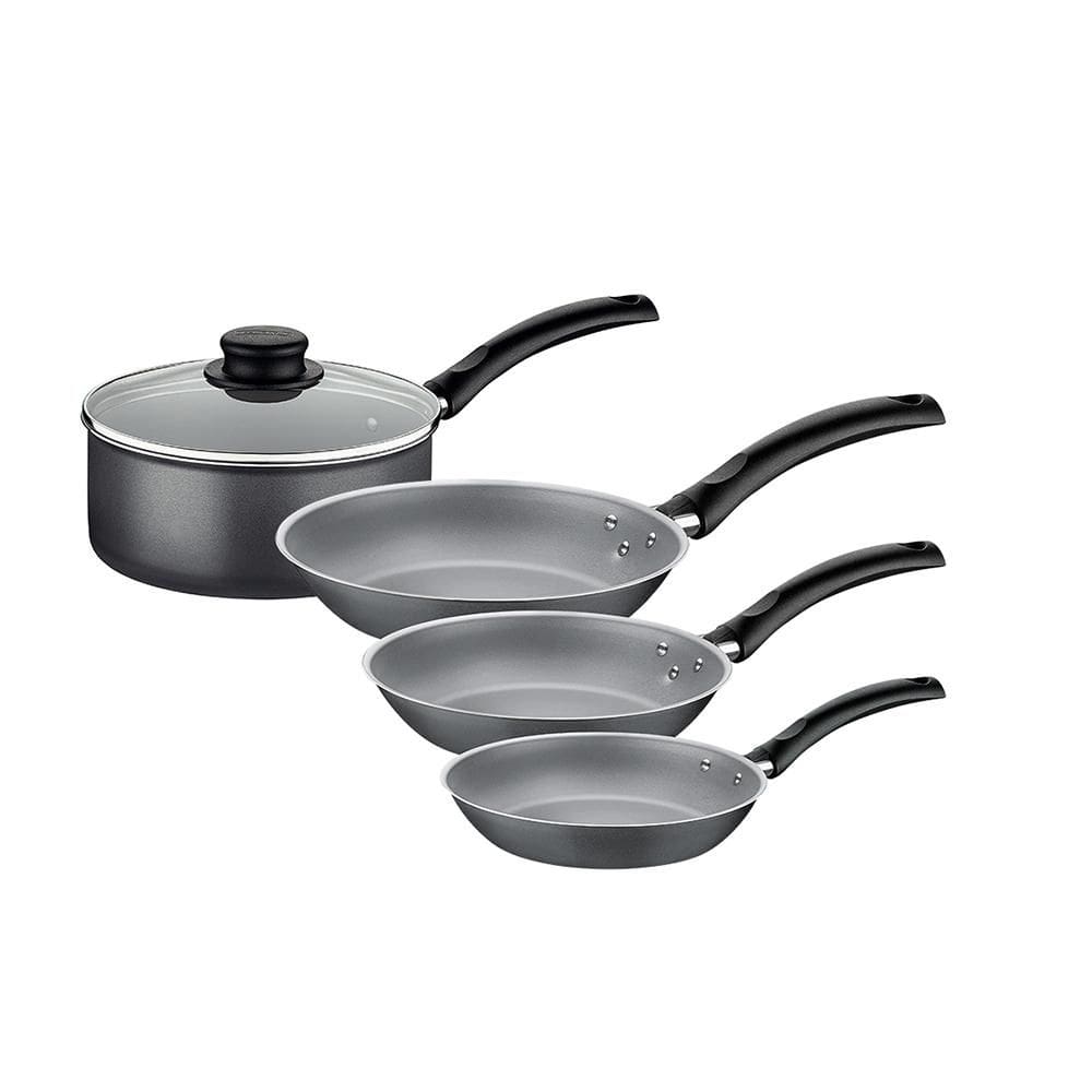 Panela Turim Alumínio Chumbo Antiaderente 18cm 1,4l Ptc + Jogo de Frigideiras - Tramontina