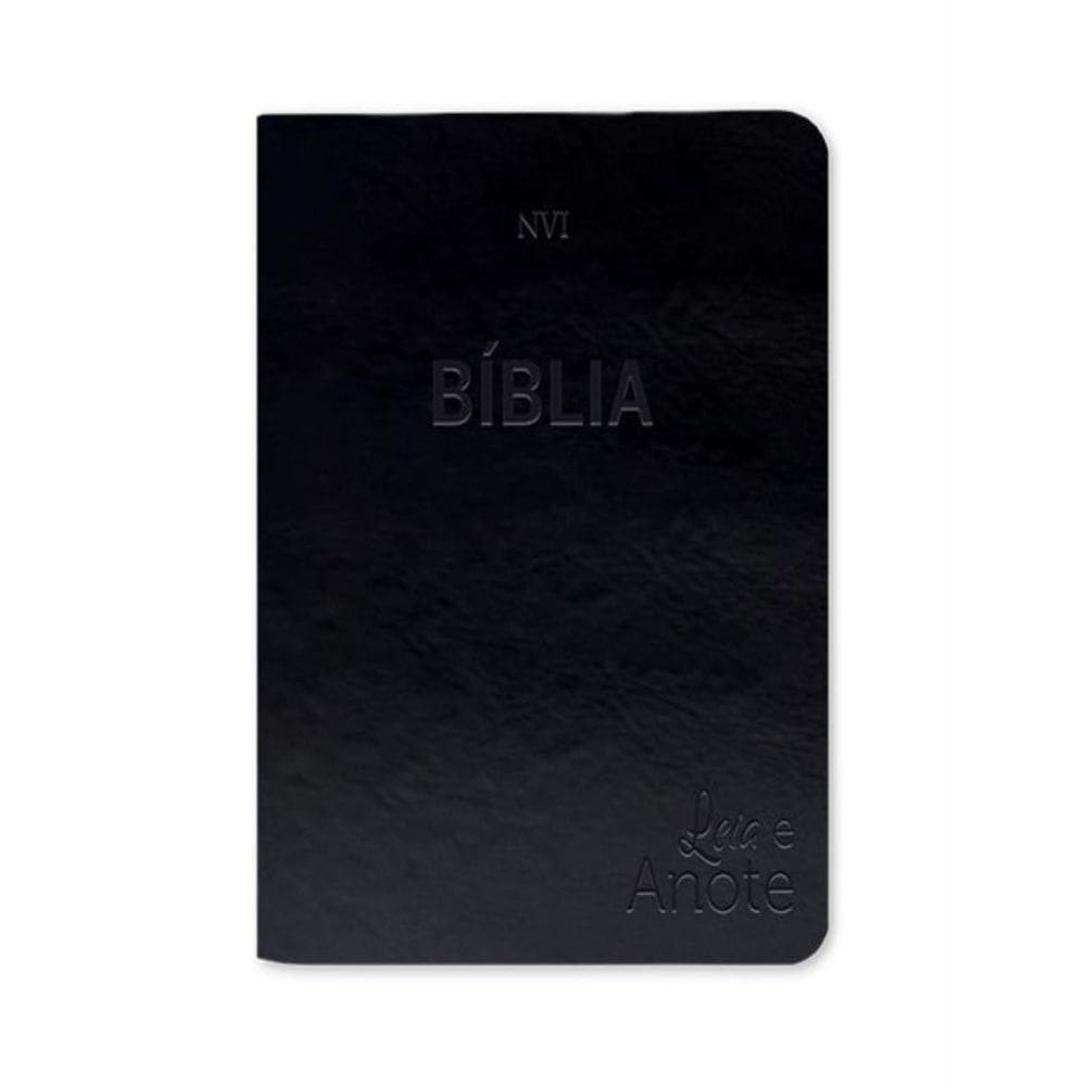 Biblia Nvi — Leia E Anote - Luxo - Preta