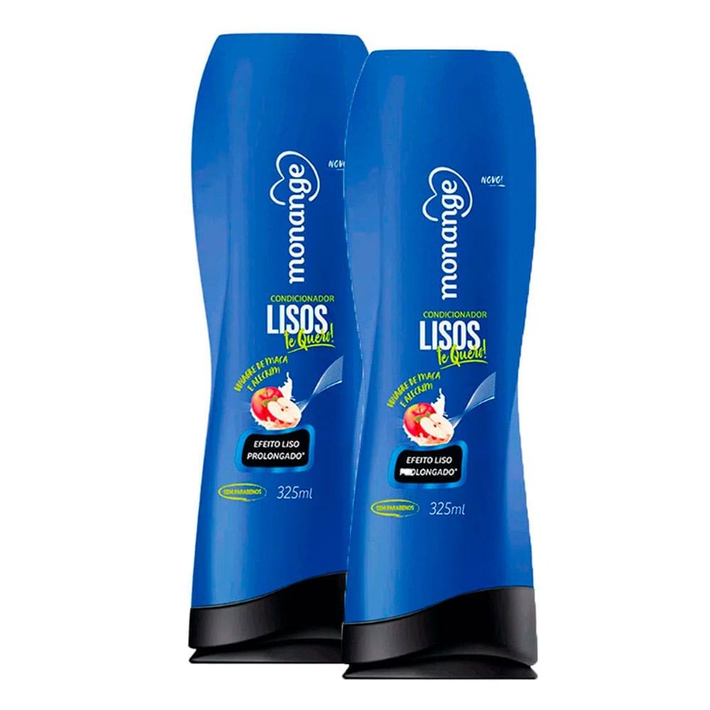 Kit 2 Condicionador Monange Lisos Te Quero 325ml