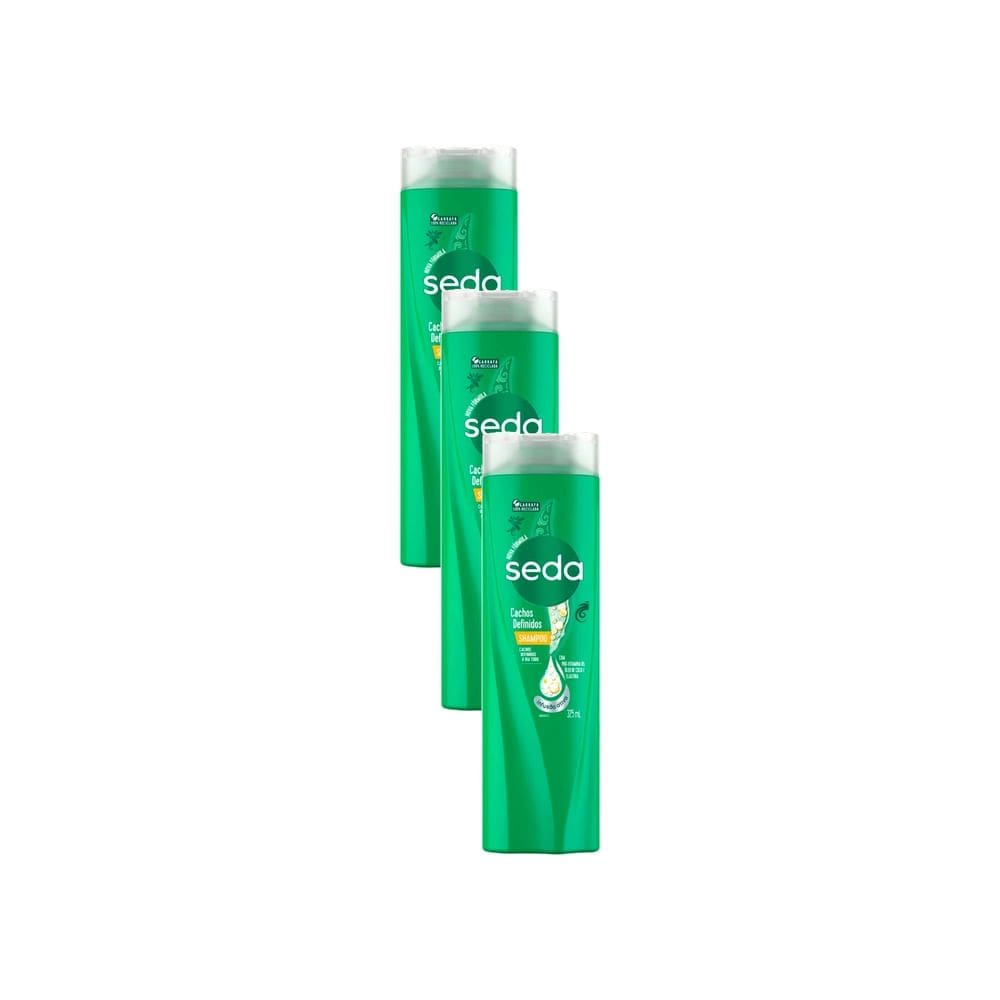 Kit 3 Shampoo Seda Cachos Definidos 325ml