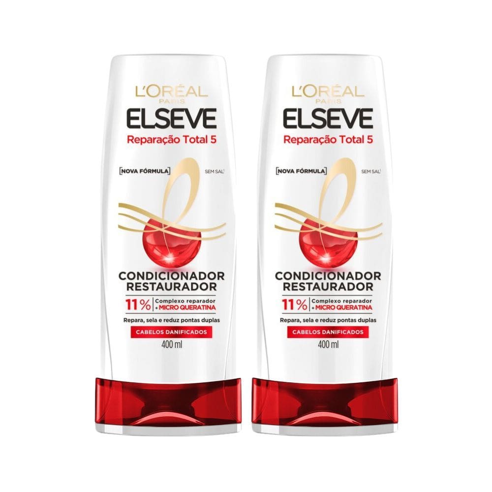 Kit 2 Condicionador Elseve Reparação Total 5 400ml