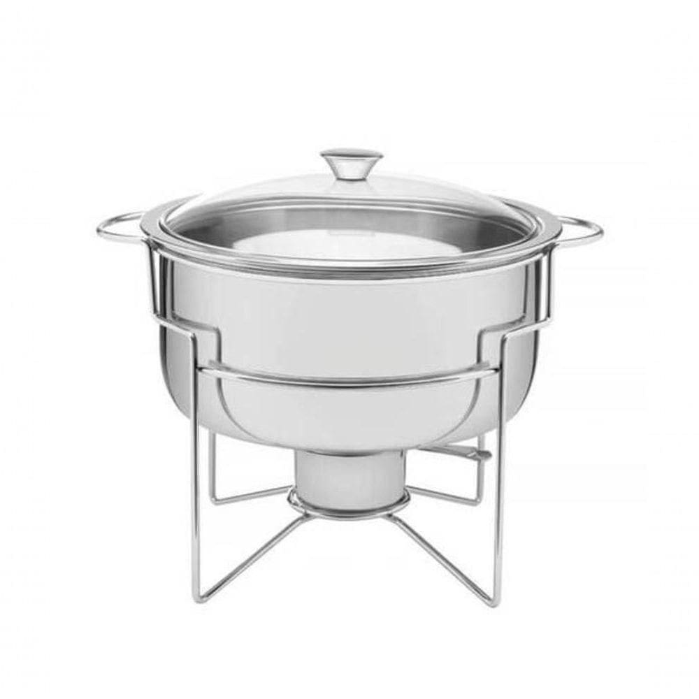 Rechaud Banho-maria Tramontina Em Inox 7 Litros Com Fogareiro